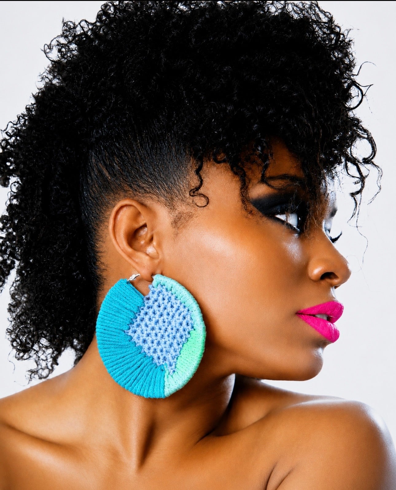 WAFFLE RIM EARRINGS