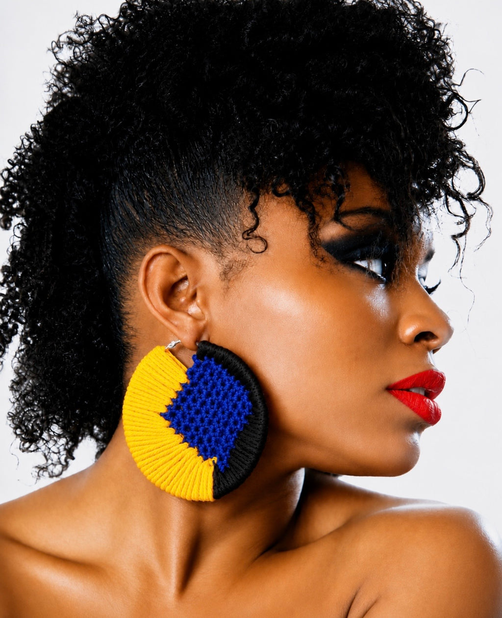 WAFFLE RIM EARRINGS
